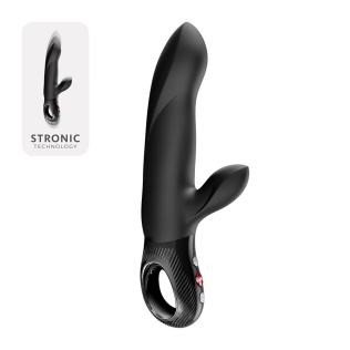 Пульсатор для точки G із кліторальним відростком чорний Fun Factory Bi Stronic Arc