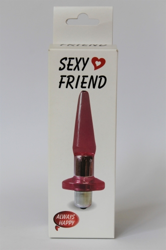 Втулка анальная с вибрацией Sexy Friend L 95 мм D 22 мм - 3