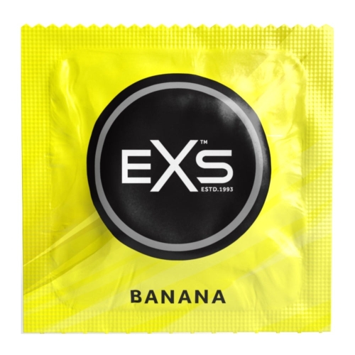 Презервативы из натурального каучукового латекса со вкусом банана Exs Banana 5 штук - 1