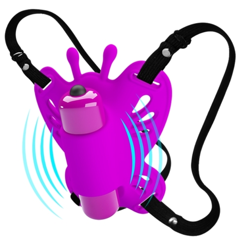 Силиконовый стимулятор бабочка для клитора фиолетовый Clitoral Massager SLOANE - 2