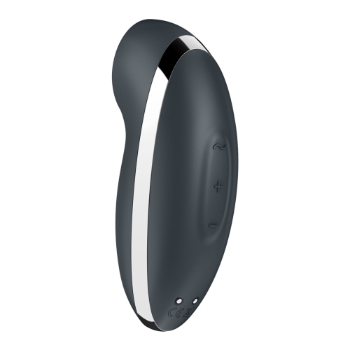 Вібратор Пульсатор для стимуляції клітора сірого кольору Satisfyer Tap &amp;amp; Climax 2 - 5