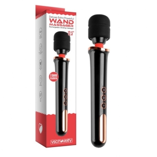 Надпотужний вібромасажер Ванд чорного кольору Vscnovelty Massager Wand