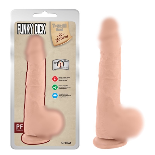 Фаллоимитатор реалистичный на присоске телесного цвета Chisa Funky Dick - 1