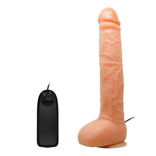 Реалістичний вібратор на присоску бежевий Lybaile Sextoy top penis - 3