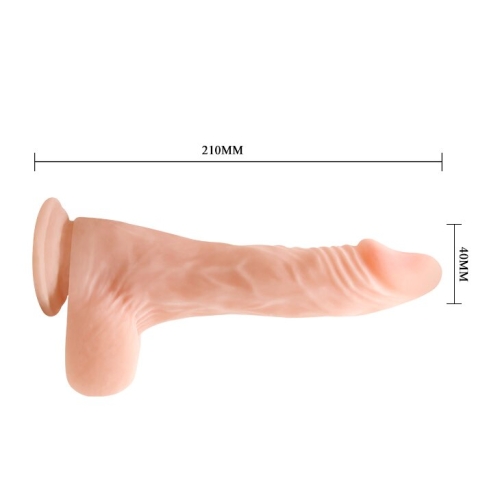 Фаллоимитатор 21/4 см реалистичный с хребтом Lybaile COCK - 6