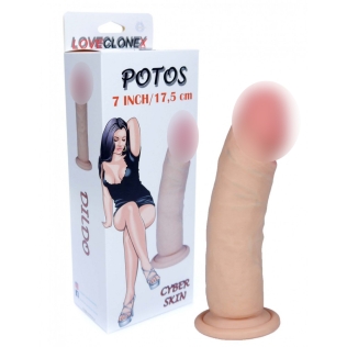 Фаллоимитатор реалистичный на присоске телесного цвета Loveclonex Potos