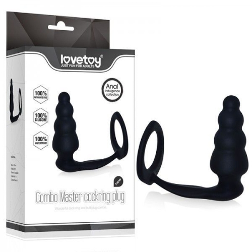 Массажер простаты с эрекционным кольцом Lovetoy IXI48303 - 1
