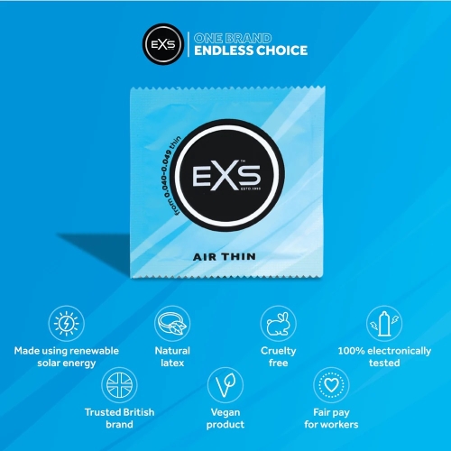 Презервативы с повышенной чувствительностью EXS Air Thin 144 штуки - 3