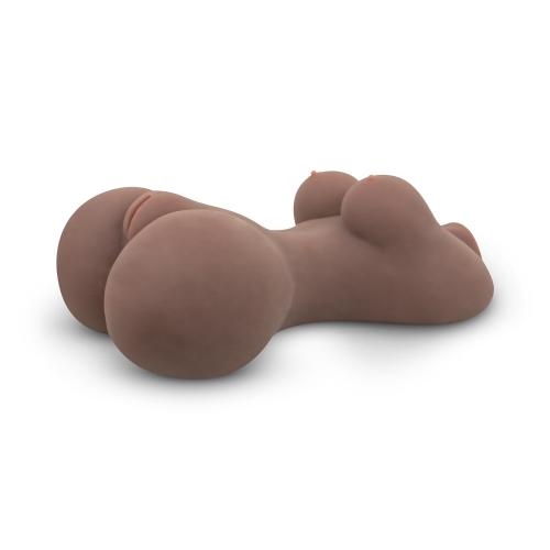 Мастурбатор реалистичный полуторс Анус и Вагина коричневого цвета EasyToys Vanessa Davis - 4