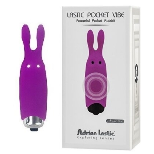 Мінівібратор-кролик Adrien Lastic Pocket Rabbit фіолетовий