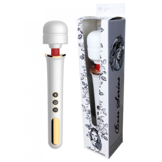 Вібромасажер Ванд у формі мікрофона білого кольору Boss series Massager Super Powerful