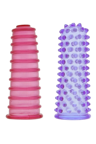 Вибратор на палец для стимуляции эрогенных зон без вибрации Dream Toys 2 штуки - 1