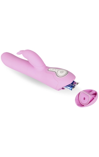 Вібратор - кролик із відростком для клітора рожевий The intelligent Rabbit Vibrator - 3