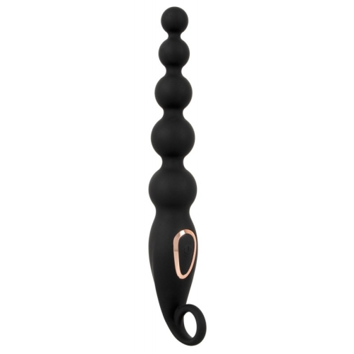 Анальные виброшарики черные Anos Vibrating Anal Beads - 2