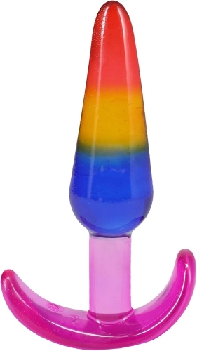 Набор анальных пробок разноцветных Doc Johnson Crystal Jellies - Anal Trainer Set - 4