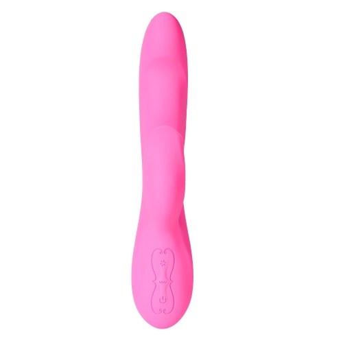Вібратор-кролик з кліторальним язичком рожевий Xise Pearl Licking vibrator - 2