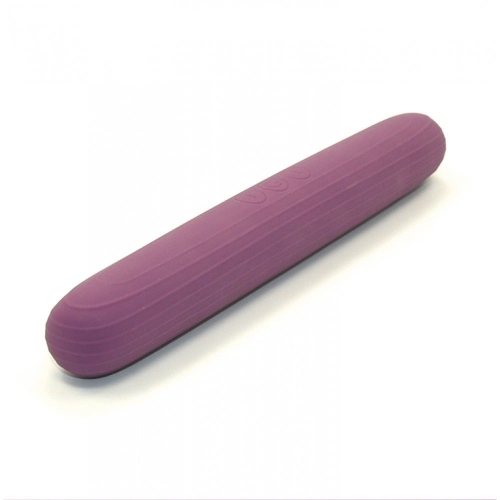 Вагінально-кліторальний вібратор двосторонній фіолетовий Sweet Em Velvet Lure - 3