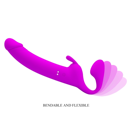 Безременной вибрострапон реалистичный розовый Lybaile Pretty Love ZANINI - 4
