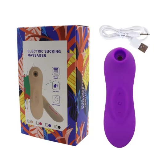 Вакуумный стимулятор клитора фиолетовый Cottelli Collection Active head - 1