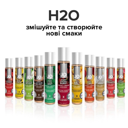 Лубрикант съедобный для оральных ласк вкус вишневый System JO H2O 30 мл - 5