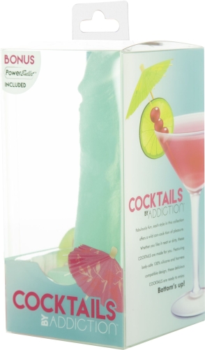 Фалоімітатор реалістичний на присосці м'ятного кольору Addiction Cocktails Mint Mojito - 6