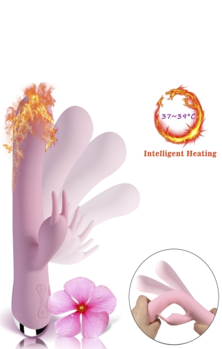 Вібратор із відростком для клітора фіолетового кольору Winyi Gentle boy - 6