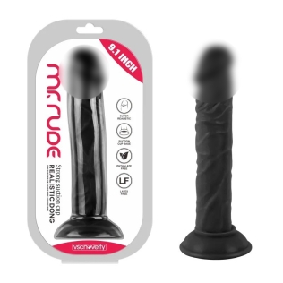 Фаллоимитатор реалистичный на присоске Realistic Dong Black Mr. Rude 9.1 черный
