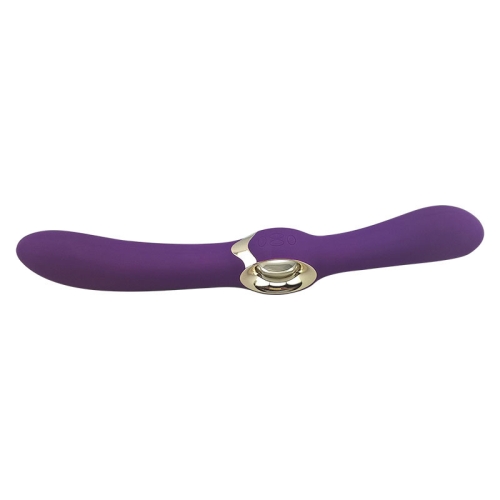 Двухсторонний вибратор силиконовый LEALSO - Angle Love Purple - 4
