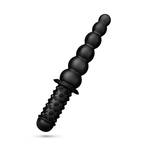 Анальний ланцюжок чорного кольору BUTTR Akimbo Double Sided Anal Dildo - 2