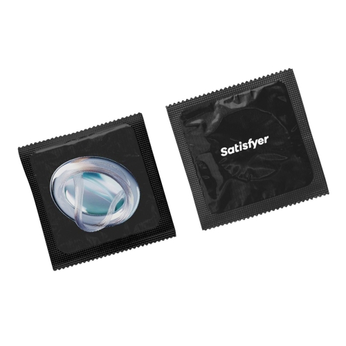 Презервативы из натурального латекса со смазкой на водной основе Satisfyer Premium Condoms ширина 53 мм 100 штук - 2