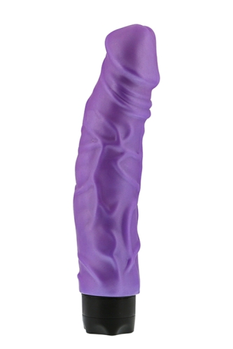 Вібратор реалістичний фіолетового кольору NMC Pearl shine 9 vibrator flesh - 1