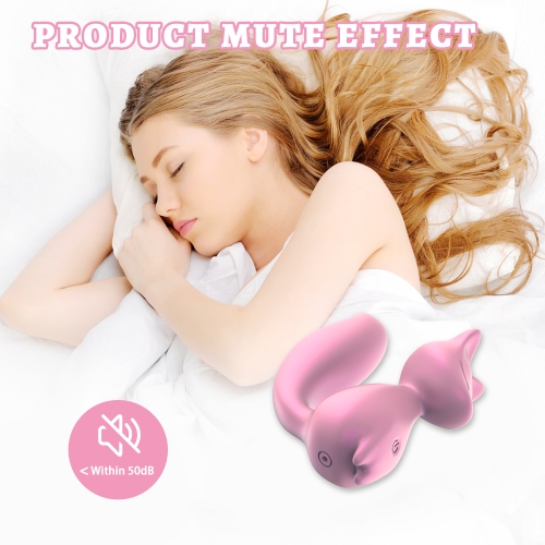 Мини-вибратор клиторальный в форме лисы светло-розовый Every Night Toys Doris 10 режимов вибрации - 4