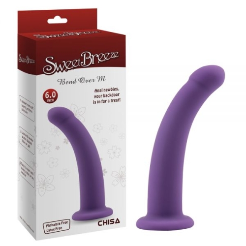 Насадка для страпону фіолетового кольору Chisa Bend Over розмір Medium - 1