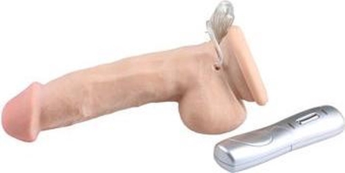 Вибромассажер реалистичный на присоске телесного цвета 6.5INCH VIBRATOR III - 3