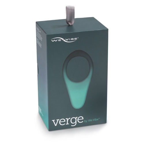 Эрекционное виброкольцо на член с управлением со смартфона серого цвета We Vibe Slate - 9