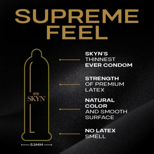 Презервативы безлатексные полиизопреновые Skyn Supreme Feel 10 штук - 2