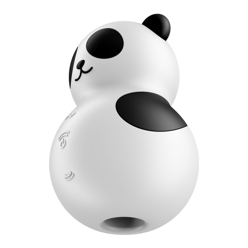 Вибратор Панда с вакуумной стимуляцией клитора черно белого цвета Satisfyer Pocket Panda - 6