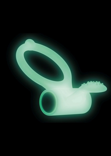 Ерекційне кільце Marc Dorcel Power Clit White PHOSPHO - 1