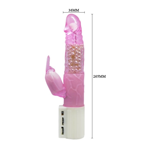 Вібратор з стимулятором клітора Lybaile Pleasurizer Legend toyz - 5