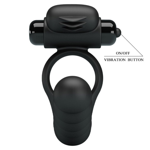 Силіконове кільце для анального сексу з вібрацією PRETTY LOVE-Hercules Penis Sheath - 9