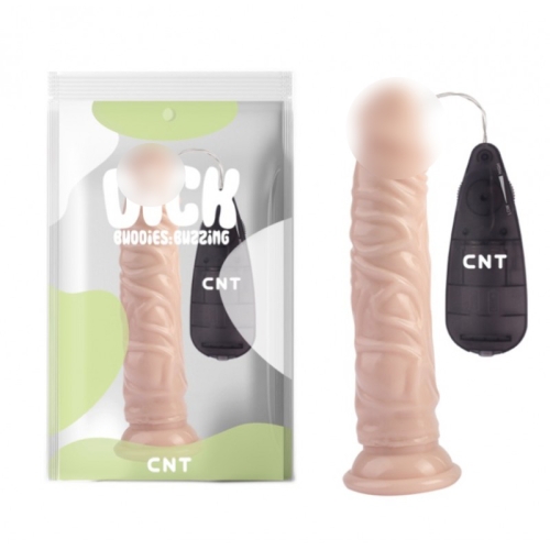 Вибратор реалистичный на присоске с ПУ Stud Realistic Vibrating Dong Flesh 8.4 телесный - 1