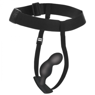 Ременной анальный вибрострапон с дистанционным управлением черный XR Brands Prostate Plug