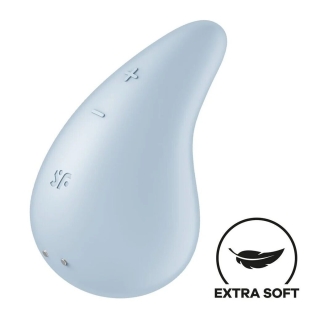 Вібратор для клітора блакитний Satisfyer Dew Drop