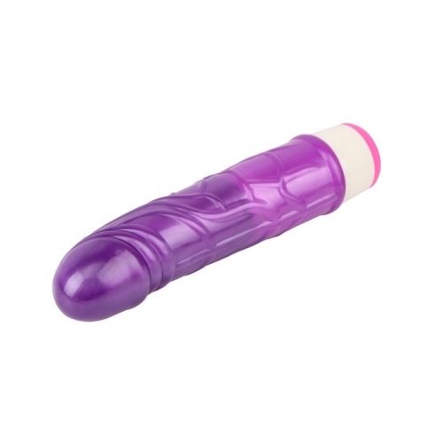 Вибратор реалистичный гелевый фиолетового цвета Chisa Stud Rod - 3