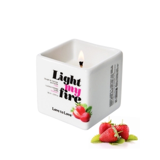 Масажна Свічка з ароматом полуниці Love To Love LIGHT MY FIRE 80 мл
