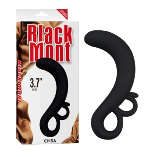 Масажер простати чорний силіконовий Chisa Two-Finger G-Spot Plug