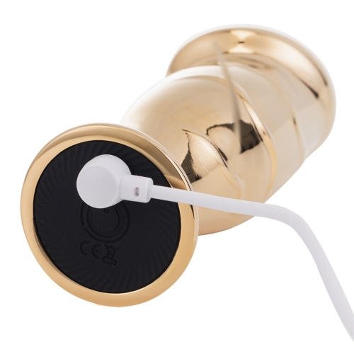 Вібромасажер простати золотистого кольору Lockink Sevanda Hercules Vibrating - 5