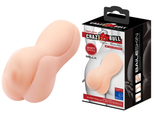 Мастурбатор вагіна тілесного кольору LYBAILE CRAZY BULL Bella Realistic Masturbator - 1
