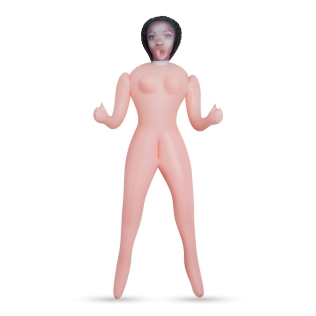 Секс-кукла для мужчин с 3 отверстиями бежевая Crushious LUCIA The Inflatable Nurse длина 1550 мм