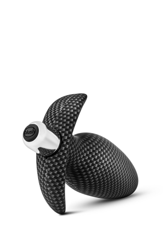 Анальна силіконова пробка з вібрацією чорна SPARK THROTTLE AV-01 CARBON FIBER - 4